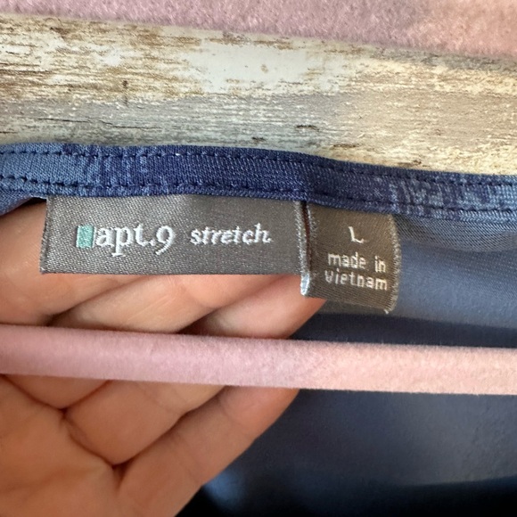 Blue Embellished Neckline Dress โ Stretch โ Size M - Picture 3 of 8